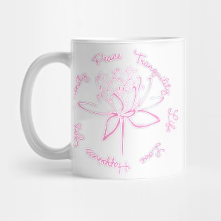 Serenity Tranquility Lotus (Pink) Mug